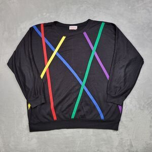 Vintage Young Stuff Sweater Womens XL Sweatshirt Pullover Granny Grandma 80s USA